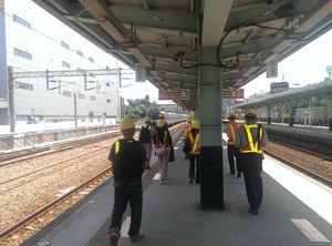 環島鐵路整體系統安全提昇計畫(竹北站電氣照明部分及月台列車接近警示燈新設工程)